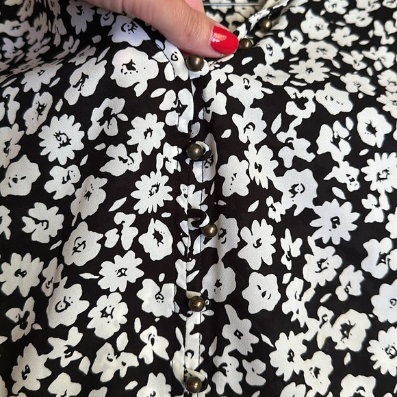 Shopbop heartloom floral short sleeve blouse - Picture 2 of 3